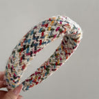Women's Color Knitted Wide Brim Hair Band Pi-Mart