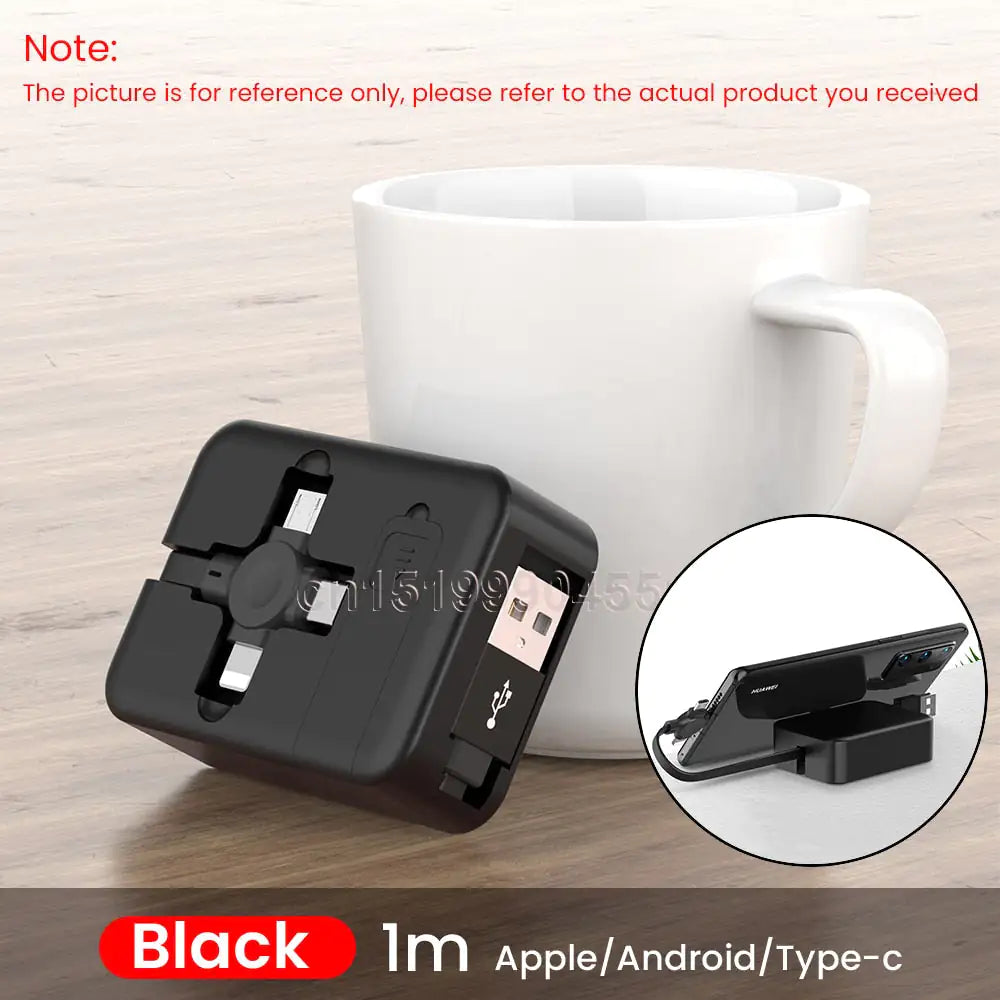 Indestructible 4 in 1 Ultra Turbo Retractable Charger - SmartCharger Pi-Mart