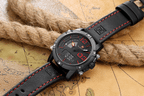 Men's Multifunction Digital Analog Waterproof Watch With Alarm And Automatic Time Zones Unique Design Excellent Gift - SJB-DIAMOND ELITES