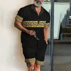 Fashion 3D Digital Printing Hawaiian Vacation Shirt Shorts