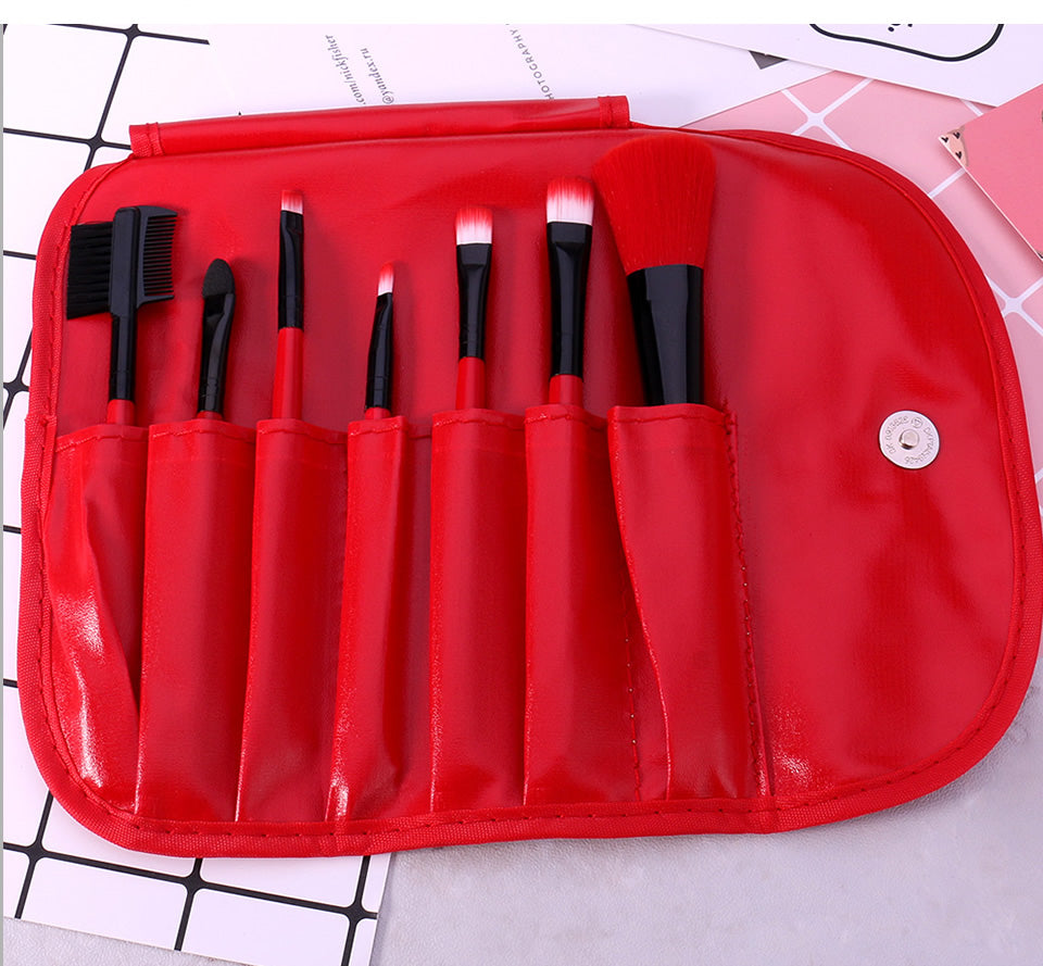7 Makeup Tools Makeup Brushes Portable Full Makeup Brushes Pi-Mart