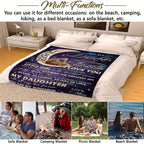 1pc To Daughter Blanket, Gift For Daughter, Birthday Graduation Gift Ideas Lootquake LLC