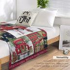 1pc Cozy Christmas Car Print Flannel Blanket - Ultra-Soft, Warm, and Lightweight Throw Blanket for Couch, Sofa, Office, Bed, Camping, and Travel - Multi-Purpose, All-Season Gift Blanket for Family and Friends with Versatile U Lootquake LLC