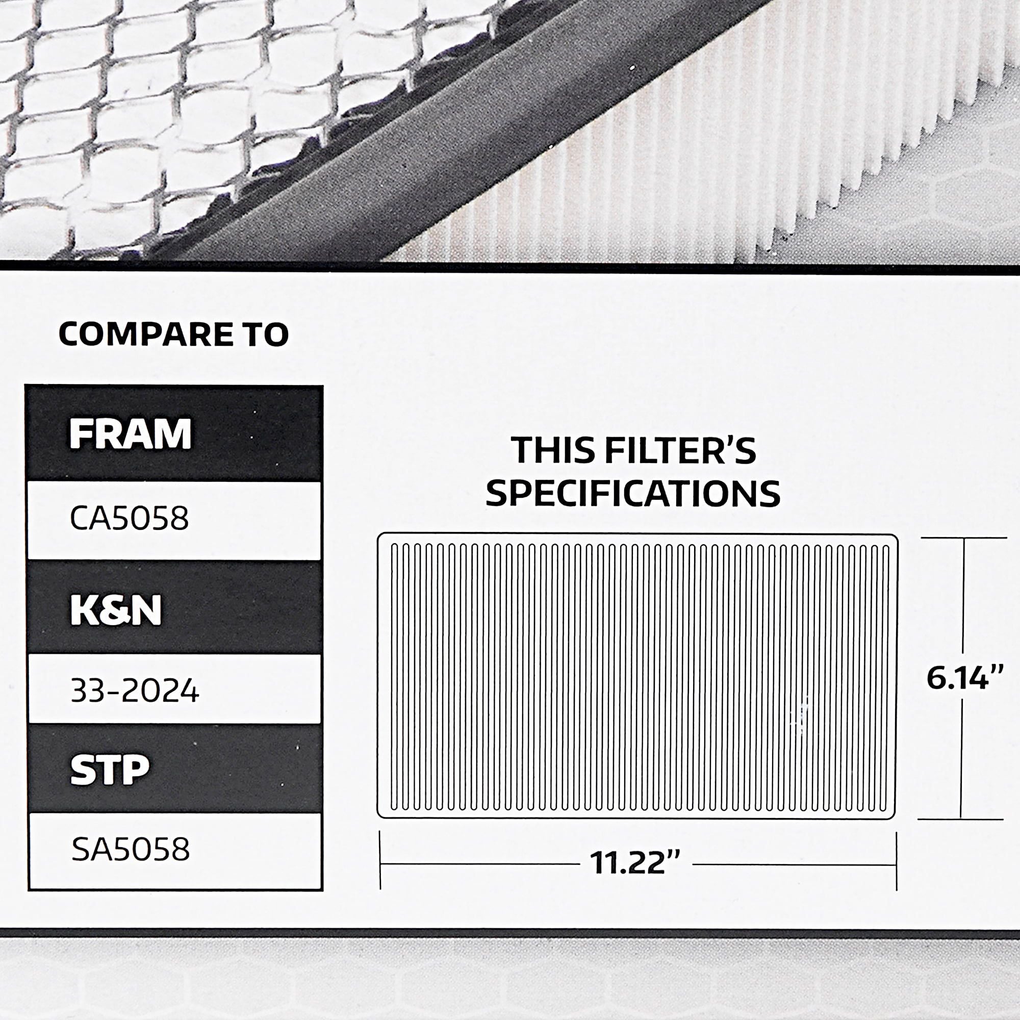 Super Tech 1280 Engine Air Filter, Replacement Filter for Ford EasyOptionXY LLC