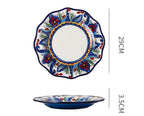 Underglaze Ceramic Tableware Bohemian Household Dishes Pi-Mart