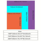 1pc Double-Sided Fleece Bed Blanket, Autumn And Winter Thickened Sofa Blanket, Air Conditioning Blanket, Suitable For All Seasons, Christmas present Lootquake LLC