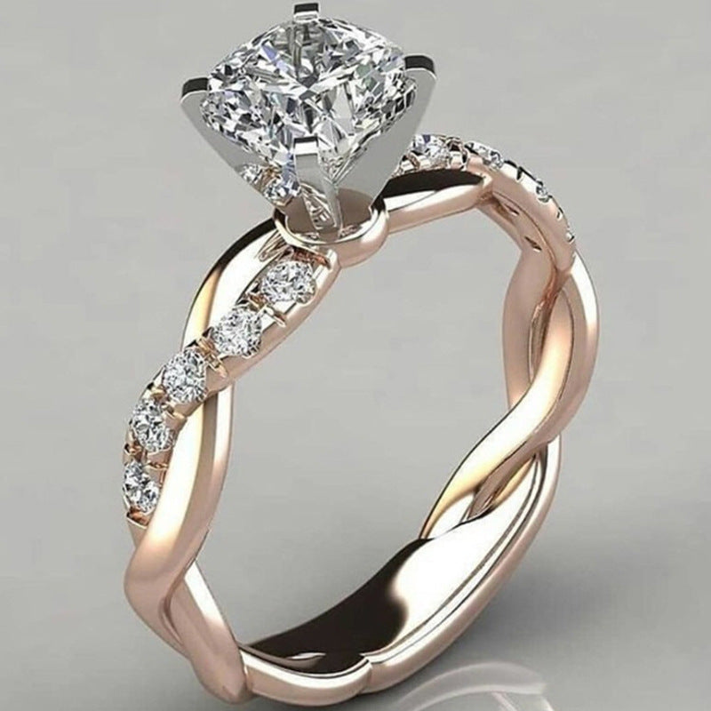 Princess Square Diamond Ring Pi-Mart