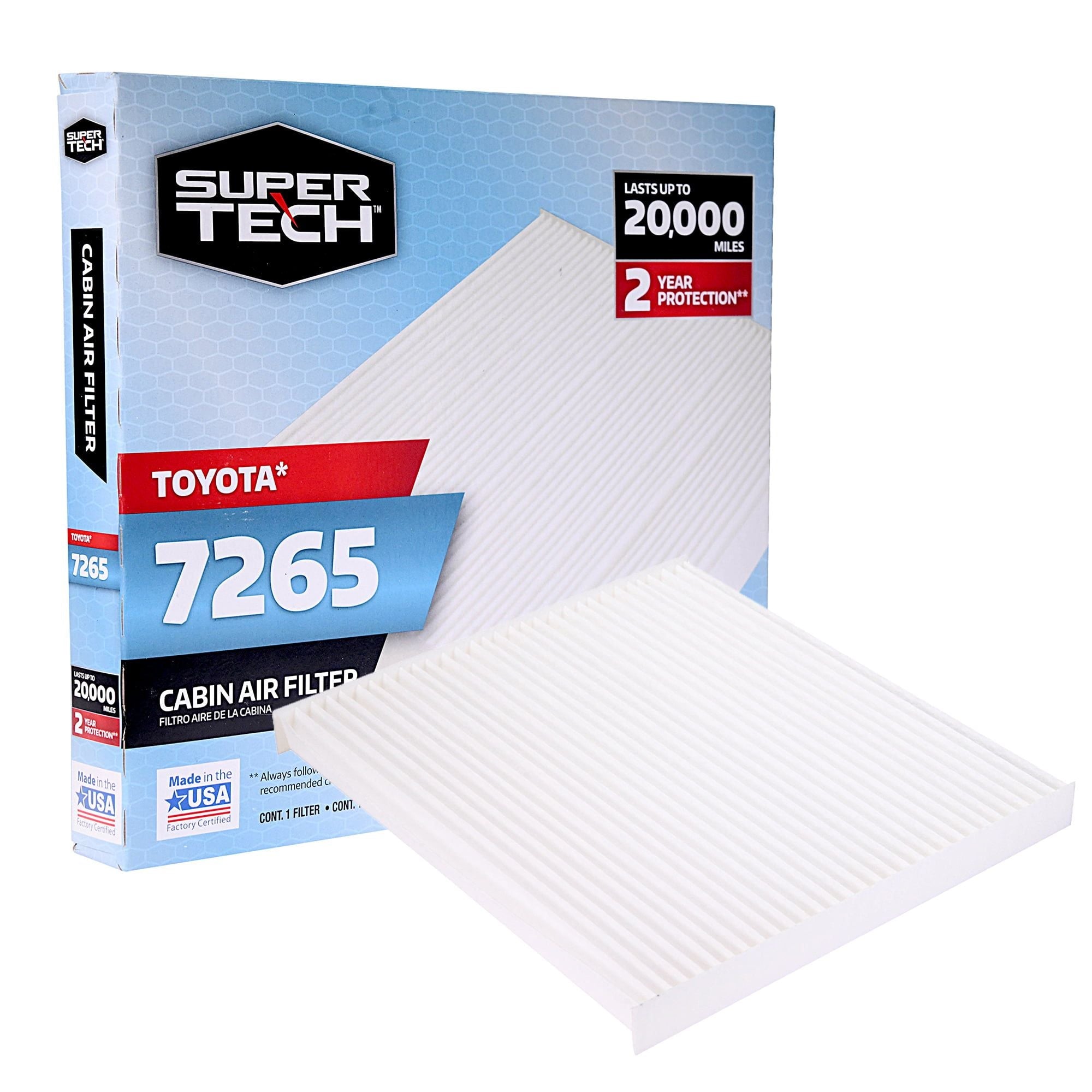 SuperTech Cabin Air Filter 7265, Replacement Air/Dust Filter for Toyota EasyOptionXY LLC