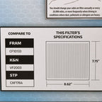 SuperTech Cabin Air Filter 7265, Replacement Air/Dust Filter for Toyota EasyOptionXY LLC