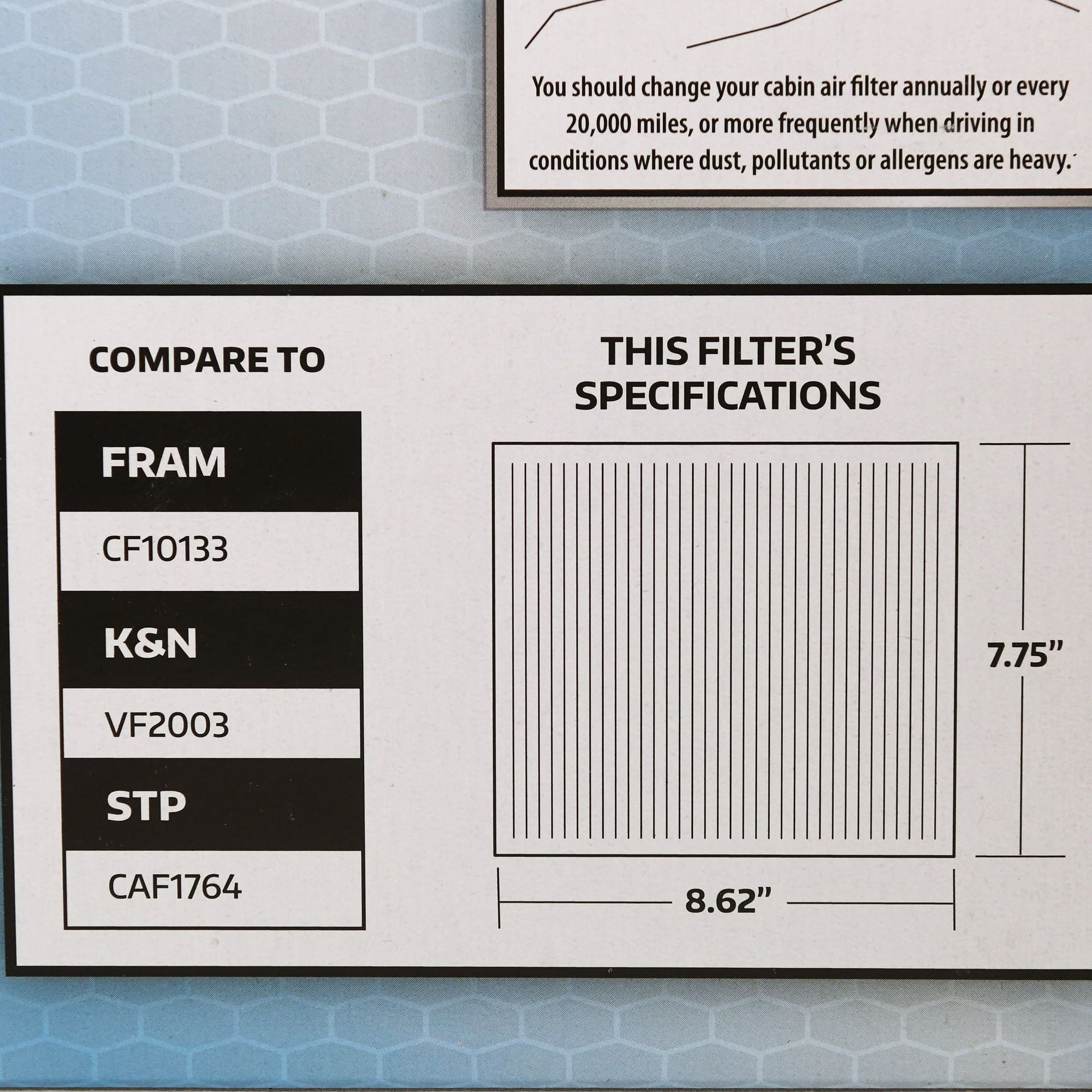 SuperTech Cabin Air Filter 7265, Replacement Air/Dust Filter for Toyota EasyOptionXY LLC
