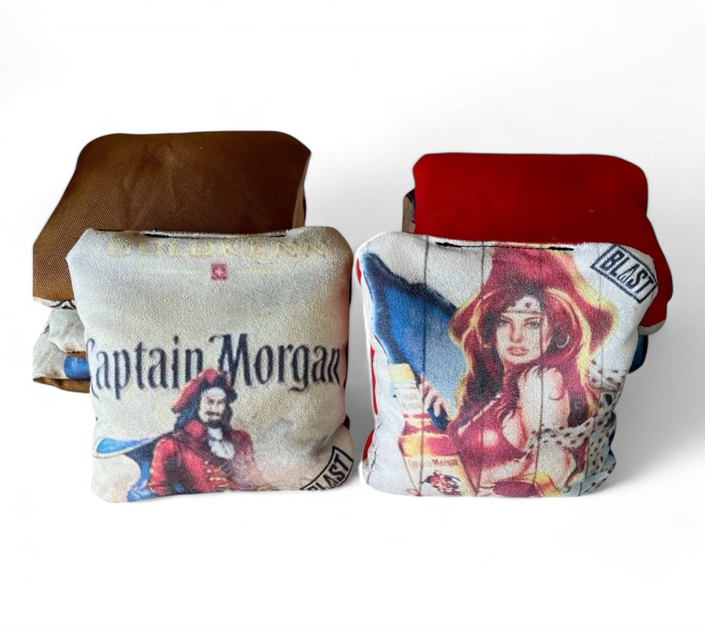 Captain Morgan Cornhole bags (set of 8) blastcornhole