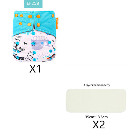 Bamboo charcoal deodorant cloth diapers