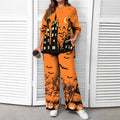 Halloween Christmas Eve Printed Two-piece Suit Pack Pi-Mart