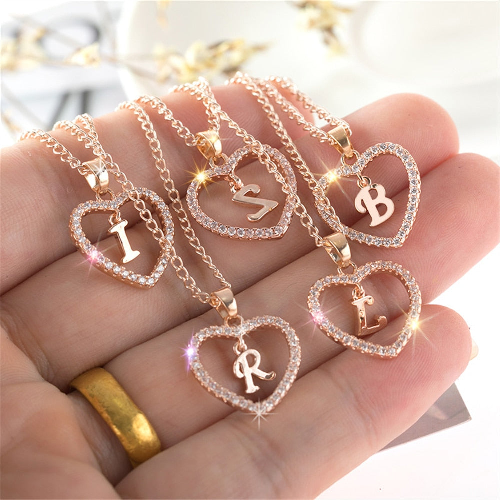 Initials Lette Necklace Pi-Mart