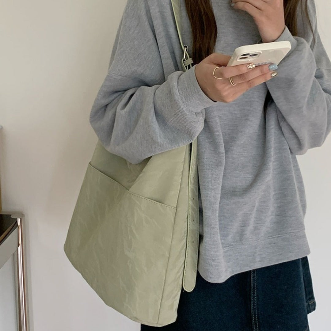 Soft large capacity hobo bag, women's summer work shoulder bag, underarm bag, casual commuter tote bag - SJB-DIAMOND ELITES