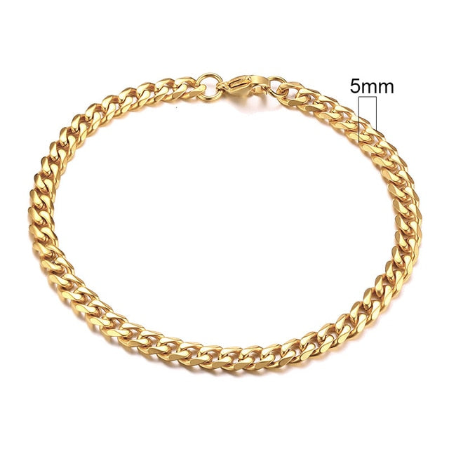 Vnox Men's Chunky Curb Chain Bracelet Pi-Mart