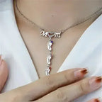 Mother's Day MOM Foot Personalized Necklace
