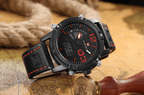 Men's Multifunction Digital Analog Waterproof Watch With Alarm And Automatic Time Zones Unique Design Excellent Gift - SJB-DIAMOND ELITES