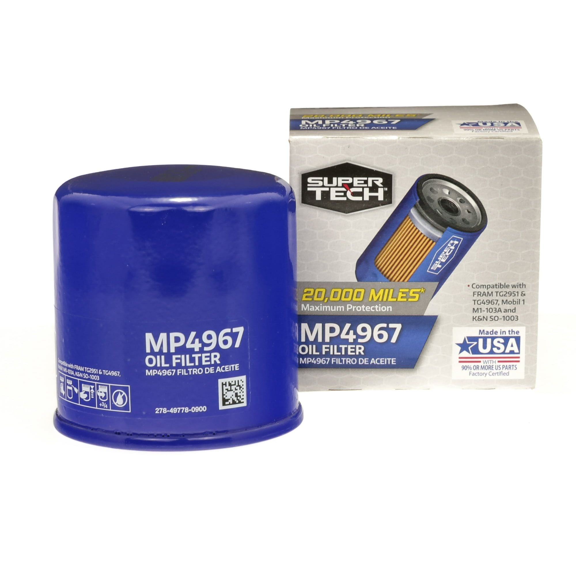 SuperTech Maximum Performance 20,000 mile Replacement Synthetic Oil Filter MP4967 for Toyota and Lexus EasyOptionXY LLC