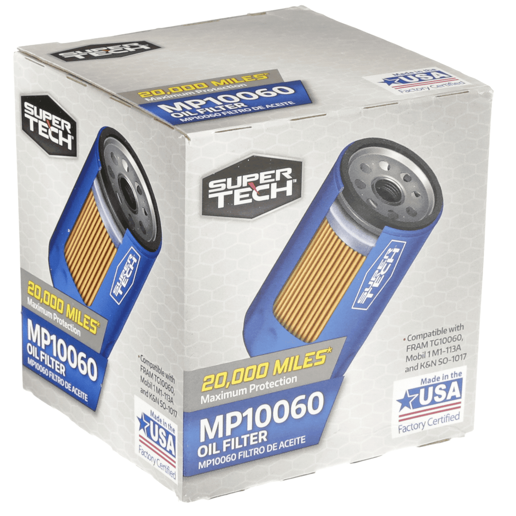 SuperTech Maximum Performance 20,000 mile Replacement Synthetic Oil Filter MP10060 for Buick Cadillac Chevrolet GMC Chrysler Dodge and Jeep EasyOptionXY LLC
