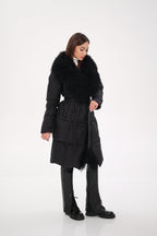 Genuine Lama Fur Premium Down Coat - SJB-DIAMOND ELITES