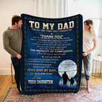 Cozy Fleece Blanket for Dad - Heartfelt Father's Day Gift, Soft Flannel Throw with Warmth for All Seasons, Perfect for Indoor and Outdoor Use Lootquake LLC