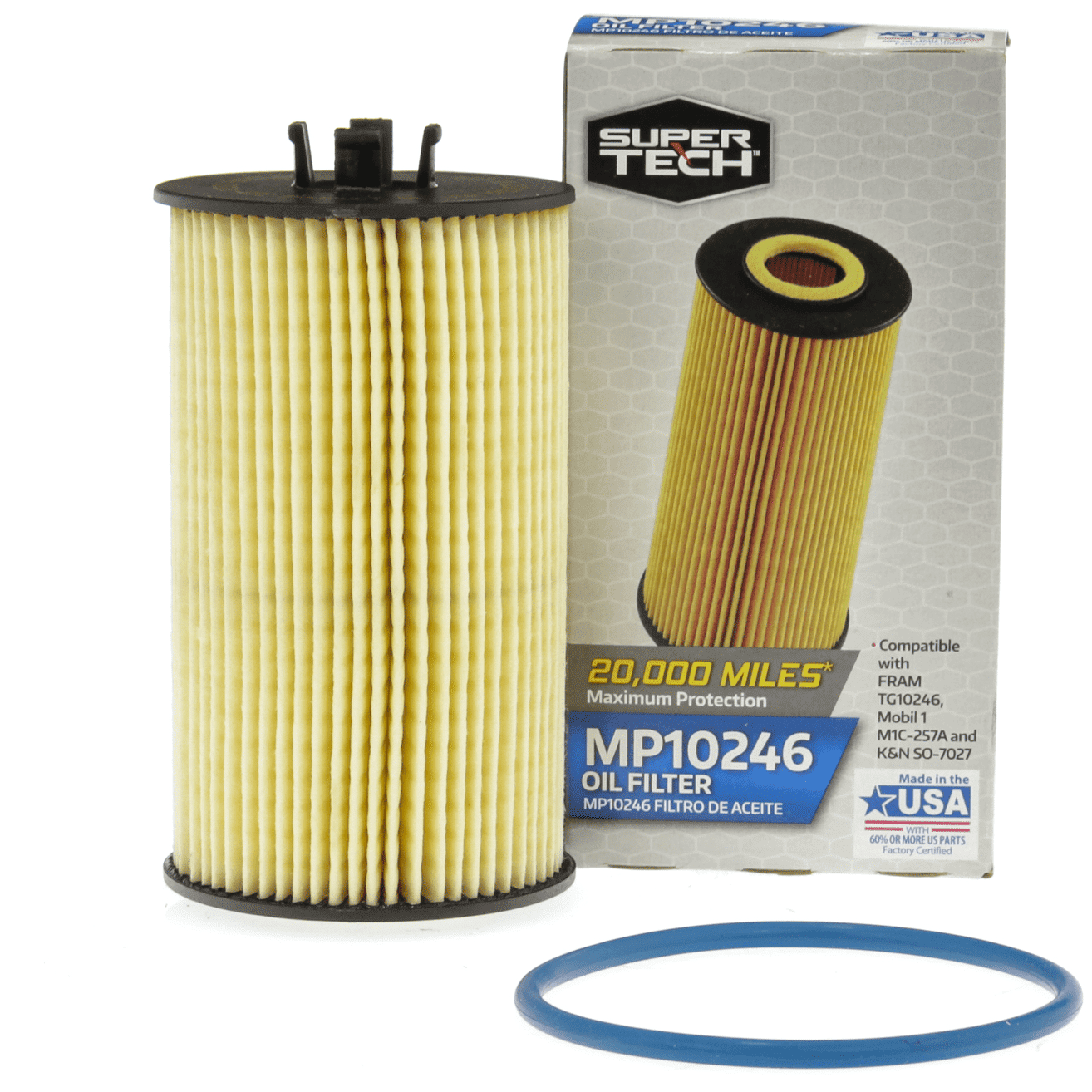 SuperTech Maximum Performance 20,000 mile Replacement Synthetic Oil Filter MP10246 for Buick Chevrolet GMC and Pontiac EasyOptionXY LLC