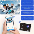 Action Camera 4K30fps with 32G Memory Card, HD Camera 131ft Underwater Cameras 20MP Pre-recording WiFi Camera 170° Remote Control Sports Cameras with Helmet Mount Accessories Kits, The Ideal Gift for Friends And Family Lootquake LLC
