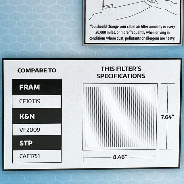 SuperTech Cabin Air Filter 7270, Replacement Air/Dust Filter for Toyota