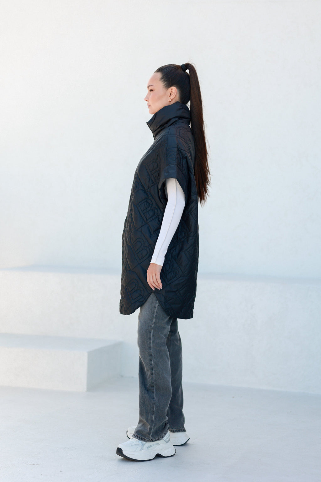 Pre-Order. Re-Stock Ships February 2026. Bianca Relaxed Fit Embossed Vest