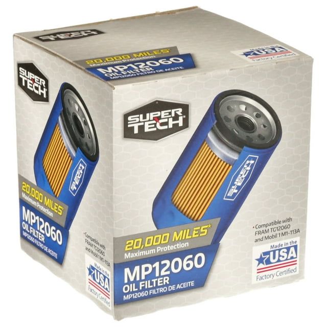 SuperTech Maximum Performance 20,000 mile Replacement Synthetic Oil Filter MP12060 for Select Buick Cadillac Chevrolet and GMC EasyOptionXY LLC