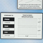 SuperTech Cabin Air Filter 5765, Replacement Air/Dust Filter for Honda EasyOptionXY LLC