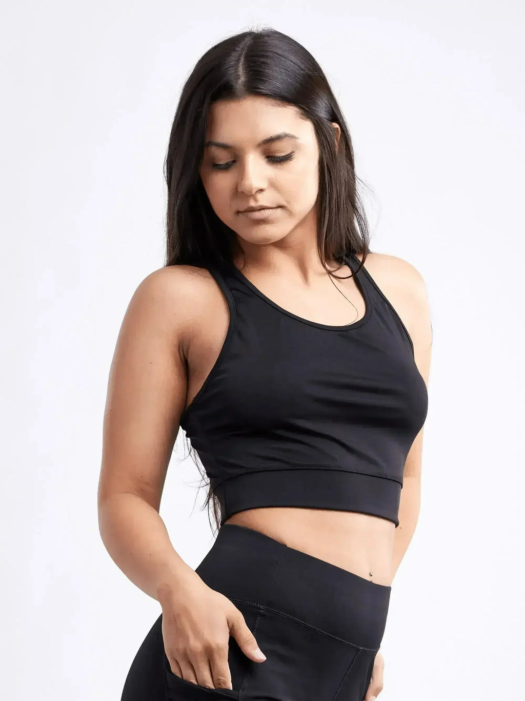 Racerback Training Crop Tank – Lightweight & Breathable for Workouts - SJB-DIAMOND ELITES