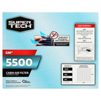 SuperTech Cabin Air Filter 5500, Replacement Cabin Air/Dust Filter for