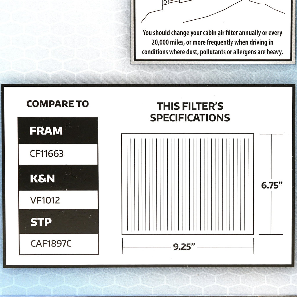 Super Tech 5520 Cabin Air Filters, Replacement Air/Dust Filter for Buick Chevrolet GMC