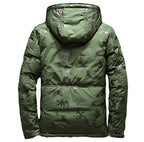 Camouflage Men's Winter Jacket Coat Hooded Casual Slim Down Parka Autumn Camo Windproof Warm Mens Overcoat