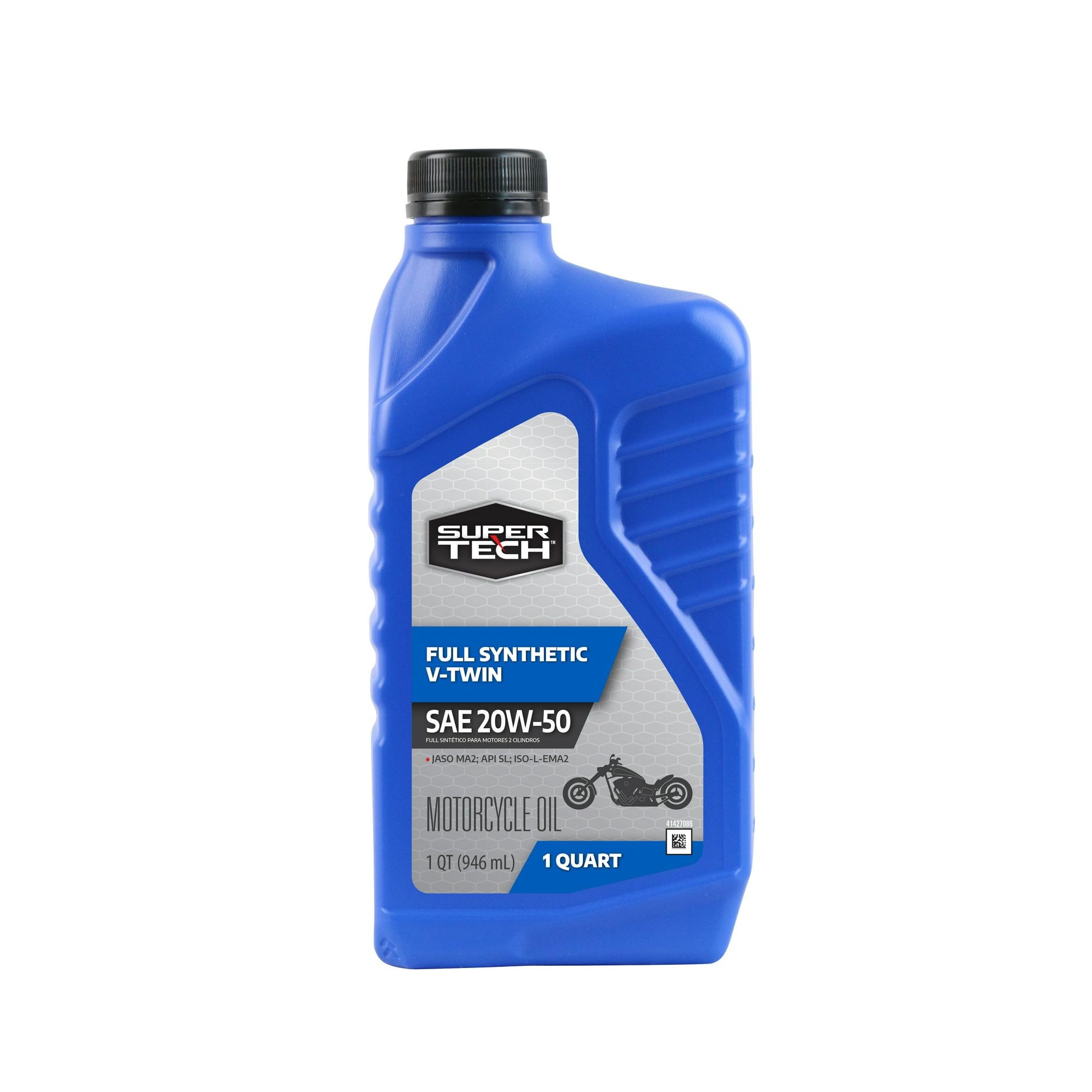Super Tech Full Synthetic SAE 20W-50 V-Twin Motorcycle Oil, 1 Quart EasyOptionXY LLC