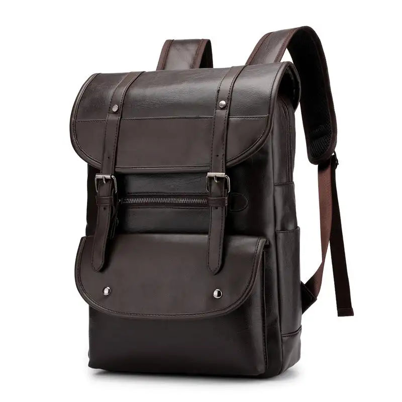 New PU waterproof backpack student computer bag Lootquake LLC
