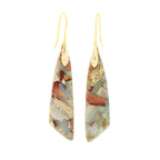 Bohemian Emperor Stone Geometric Pendant Earrings Pi-Mart