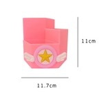 Pen holder makeup brush storage box