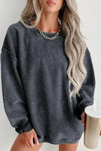 Women Ribbed Sweatshirt - Relaxed Pullover | Femstylo