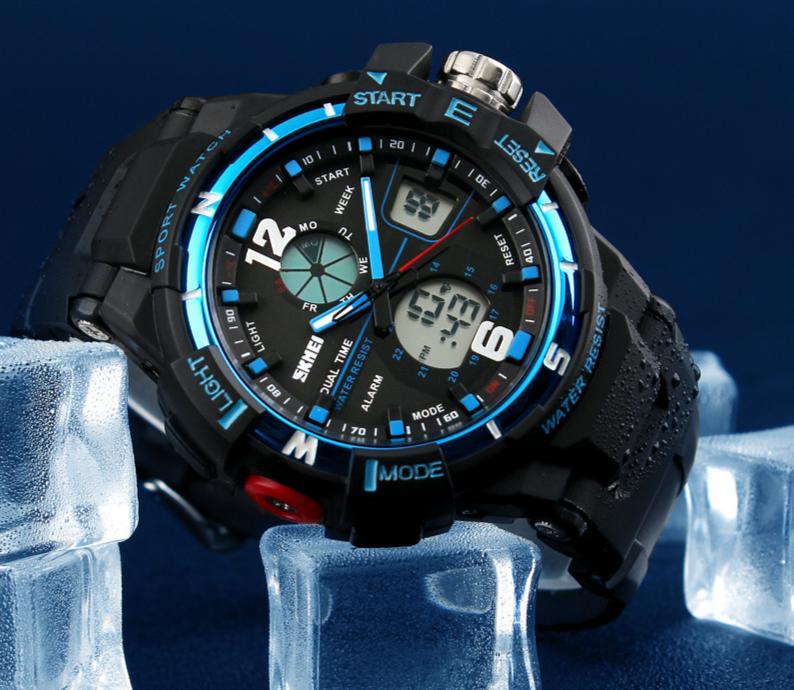 Fashion Digital Army Military Watch Mens Sports  Wristwatch  Shock Resist Clock Quartz Watch Waterproof 50M - SJB-DIAMOND ELITES