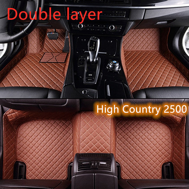Fully Surrounded Car Leather Floor Mat Pad All Weather Protection Pi-Mart