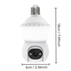 4MP Light Bulb Security Camera | 5G2.4G HD Camera | Wireless | 360-degree Night Vision, AI Body Detection, Two-way Calls, Continuous Recording