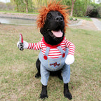 Halloween Pet Costume Pet Dog Funny Clothes Adjustable Dog Cosplay Costume Scary Costume Party Gatherings Pi-Mart