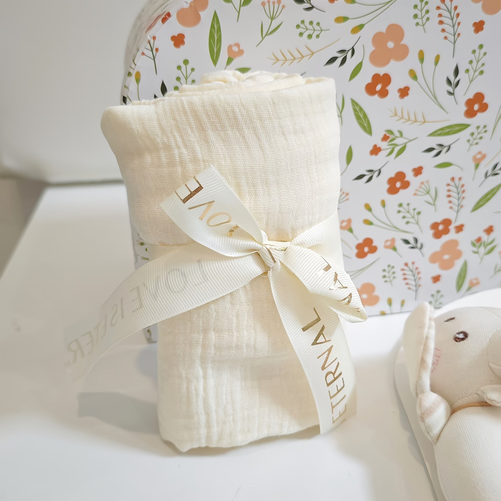 5pcs Youngsters Shower Gift Set - Unique Youngsters Essentials with Cotton Blanket, Elephant Lovey, Socks, and More, Soft & Cozy, Perfect for Boys & Girls, Ideal for Youngsters Shower / Youngsters Collection, for Youngsters