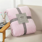 Fluffy Plaid Winter Bed Blankets by Pi Mart