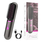 Wireless Straight Comb USB Charging Hairdressing Comb Rolls Pi-Mart