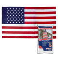Printed Polycotton American Flag, Sleeved Banner Betsy Flags, 2.5' x 4'