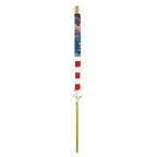 Polycotton Banner Style Flag with 5 Wood Pole and Bracket Set by Annin, 2.5' x 4'